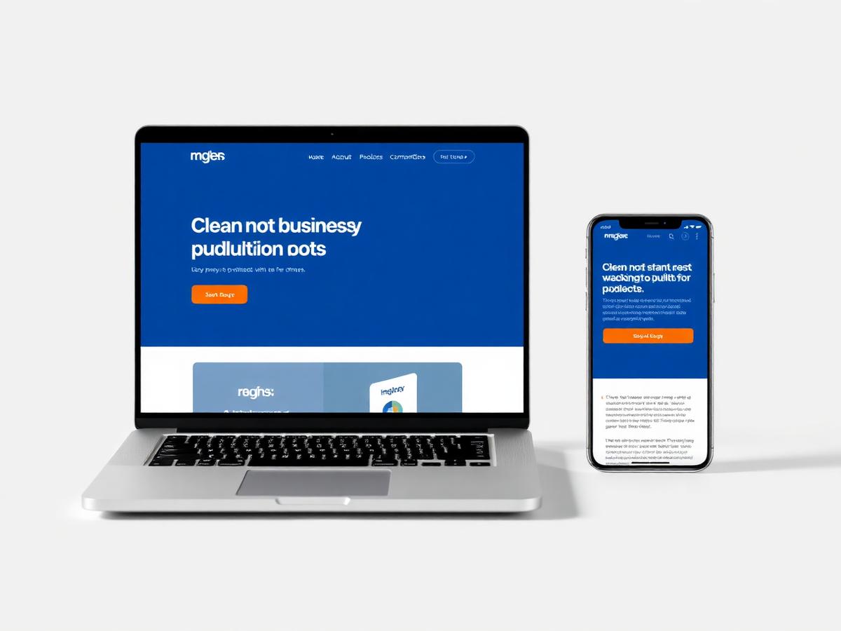 Voorbeeld van een door 123-apps.nl gemaakte website op laptop en telefoon